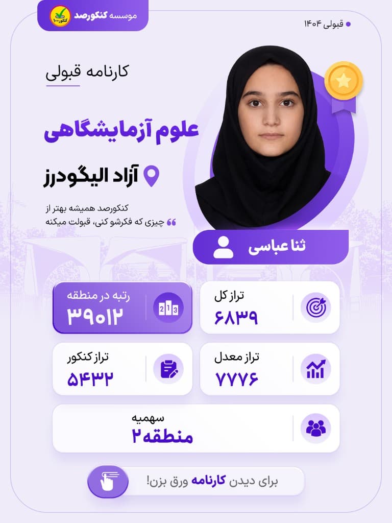 بنر قبولی ثنا عباسی